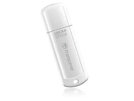 Transcend JetFlash TS128GJF730 lecteur USB flash 128 Go USB Type-A 3.2 Gen 1 (3.1 Gen 1) Blanc - Adaptateur stockage - visuel 1