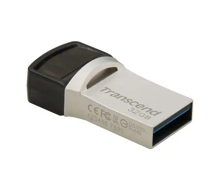 Transcend JetFlash 890 32GB lecteur USB flash 32 Transcend - visuel 1 - hello RSE - D'une manière ou d'une autre, le connecteur USB Type-C est toujours bien branché