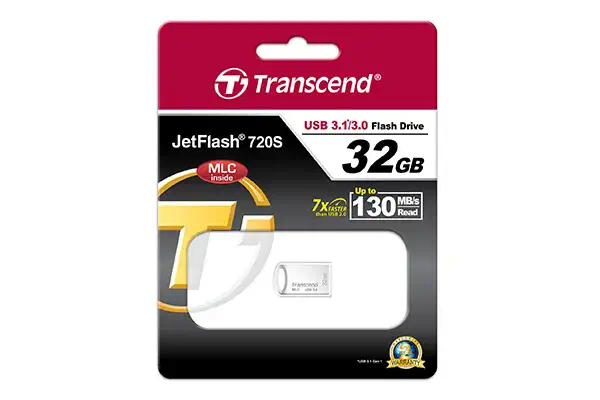 TRANSCEND 32Go Clé USB - USB3.1 Gen 1 - Haute - Transcend - Adaptateur stockage - visuel 3