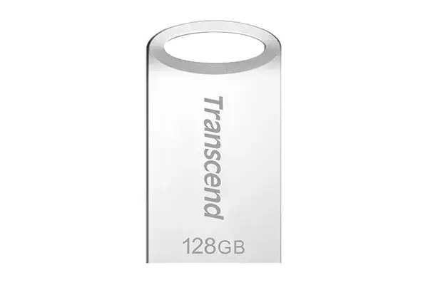 Transcend JetFlash 710 lecteur USB flash 128 Go USB Type-A 3.2 Gen 1 (3.1 Gen 1) Argent - Adaptateur stockage - visuel 1