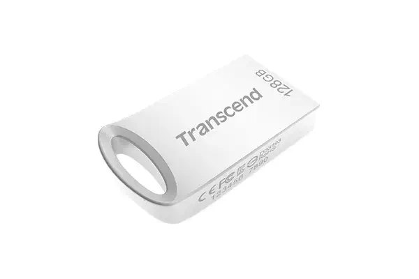 Transcend JetFlash 710 lecteur USB flash 128 Go USB Type-A 3.2 Gen 1 (3.1 Gen 1) Argent - Adaptateur stockage - visuel 2