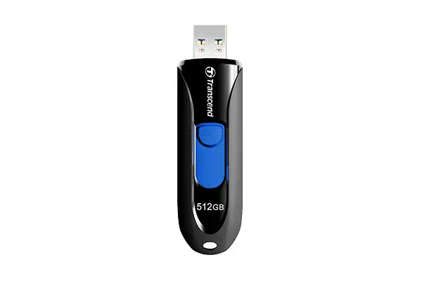 Transcend JetFlash 790 lecteur USB flash 512 Go USB Type-A 3.2 Gen 1 (3.1 Gen 1) Noir - Adaptateur stockage - visuel 1