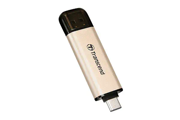 Transcend JetFlash 930C lecteur USB flash 256 Go USB Type-A / USB Type-C 3.2 Gen 1 (3.1 Gen 1) Or - Adaptateur stockage - visuel 3