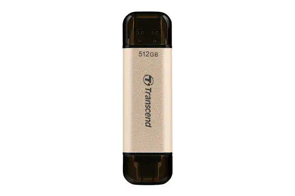 Transcend JetFlash 930C lecteur USB flash 512 Go USB Type-A / USB Type-C 3.2 Gen 1 (3.1 Gen 1) Or - Adaptateur stockage - visuel 1