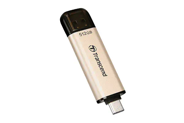 Transcend JetFlash 930C lecteur USB flash 512 Go Transcend - visuel 1 - hello RSE - Eclat métallique