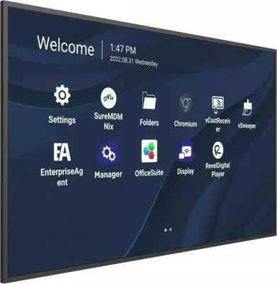 Viewsonic CDE9830 Écran d'affichage dynamique 2,49 m (98") Wifi 500 cd/m² 4K Ultra HD Noir Intégré d - Affichage dynamique - visuel 3