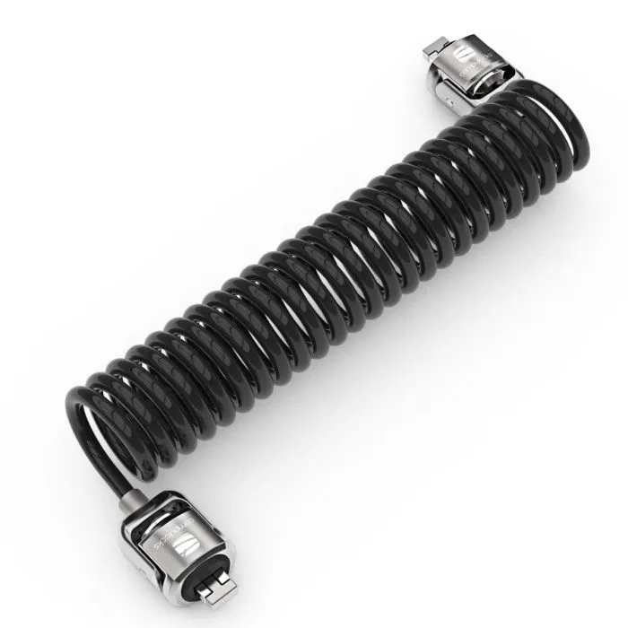 Compulocks Dual Head Coiled Cable Keyed Lock  - Autre - Autre Accessoire pour portable - visuel 1