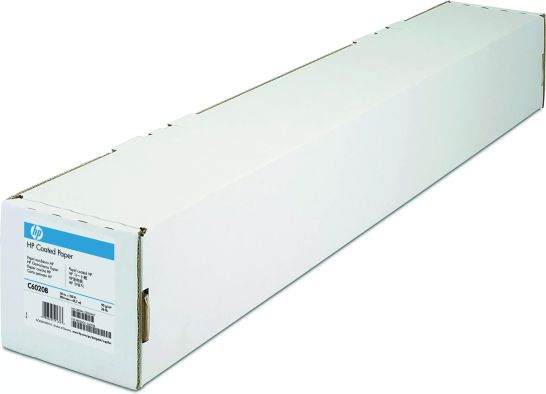 Achat Papier HP COATED papier blanc inkjet 90g/m2 914mm x 45.7m 1 rouleau pack de 1 sur hello RSE