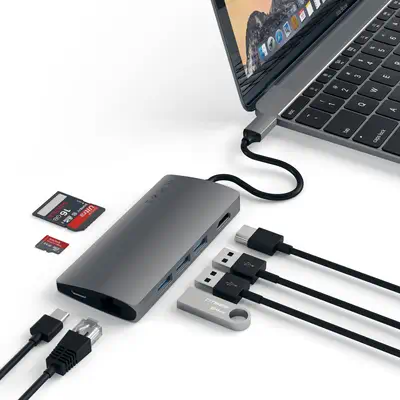 Satechi Multi-Port Adapter V2 Dock st.  - Station d'accueil pour - Station d'accueil pour portable - visuel 5