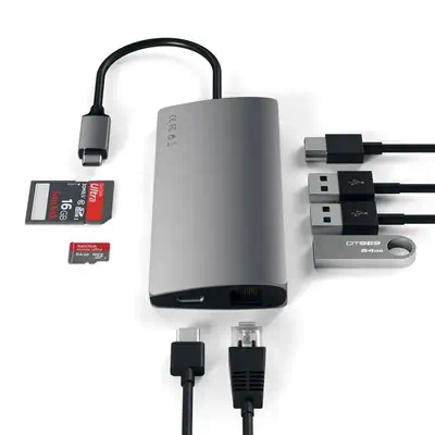 Satechi Multi-Port Adapter V2 Dock st.  - Station d'accueil pour - Station d'accueil pour portable - visuel 4