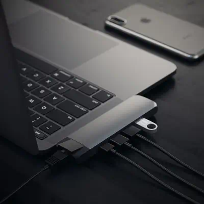 Satechi ST-TCPHEM station d'accueil Thunderbolt 3 Gris - Station d'accueil pour portable - visuel 6