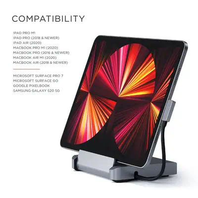 Satechi ST-TCSHIPM station d'accueil USB 3.2 Gen 1 (3.1 Gen 1) Type-C Gris - Station d'accueil pour portable - visuel 4