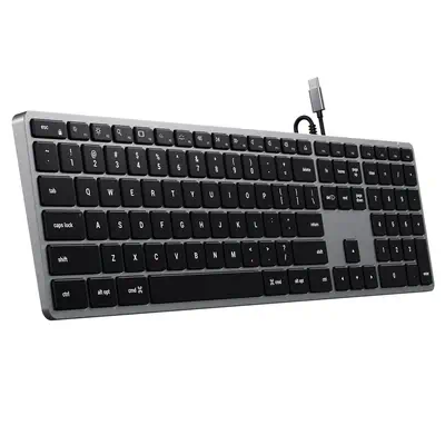 Satechi Slim W3 clavier Universel USB AZERTY Français Aluminium, Noir - Clavier - visuel 2
