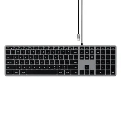 Satechi Slim W3 clavier Universel USB AZERTY Français Aluminium, Noir - Clavier - visuel 1