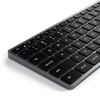 Satechi Slim W3 clavier Universel USB AZERTY Français Aluminium, Noir - Clavier - visuel 4