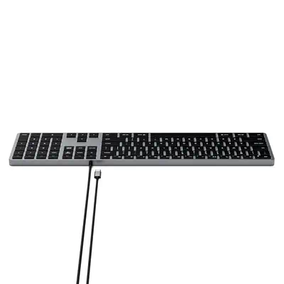 Satechi Slim W3 clavier Universel USB AZERTY Français Aluminium, Noir - Clavier - visuel 5