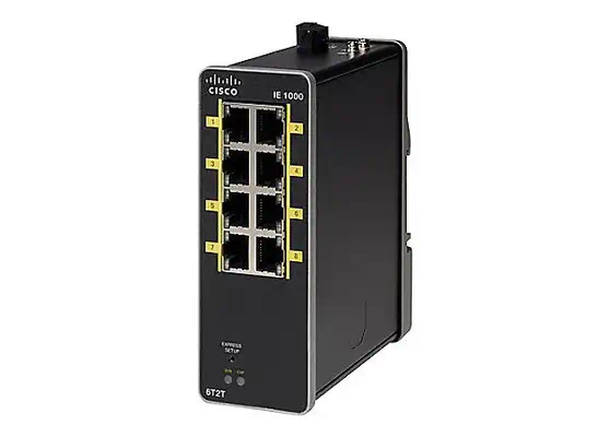 Cisco IE-1000-6T2T-LM commutateur réseau Géré Fast Ethernet (10/100) Noir - Switchs et Hubs - visuel 1