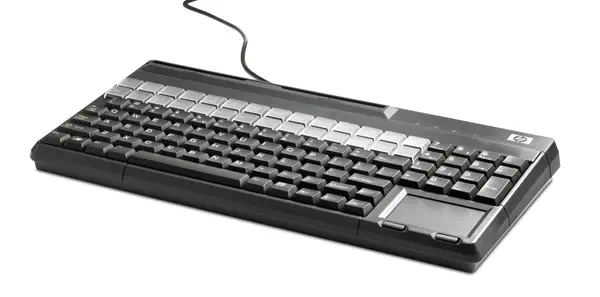 Clavier USB avec lecteur de bande magnétique POS HP - visuel 1