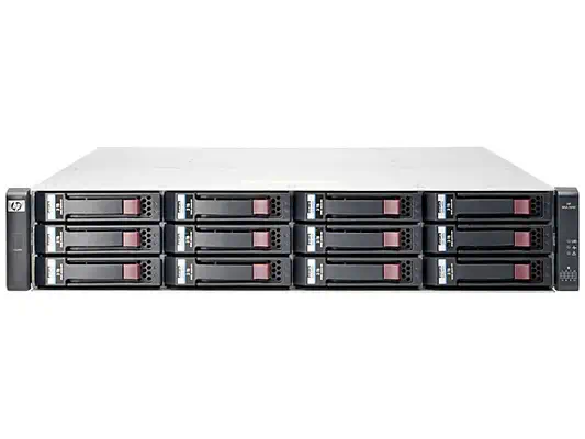 HPE MSA 1040 boîtier de disques Rack (2 U) Noir, Acier inoxydable - Serveur NAS - visuel 1