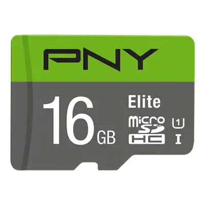 PNY Elite microSDHC 16GB 16 Go UHS-I Classe 10 - Carte Mémoire - visuel 1