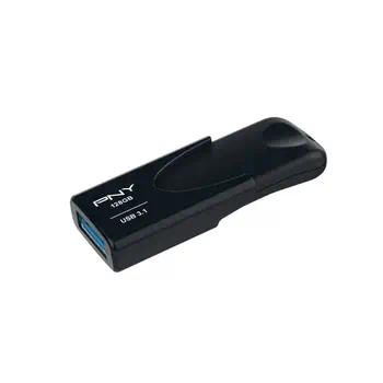 Revendeur officiel PNY Attache 4 lecteur USB flash 128 Go USB Type-A 3.2 Gen 1 (3.1 Gen 1) Noir