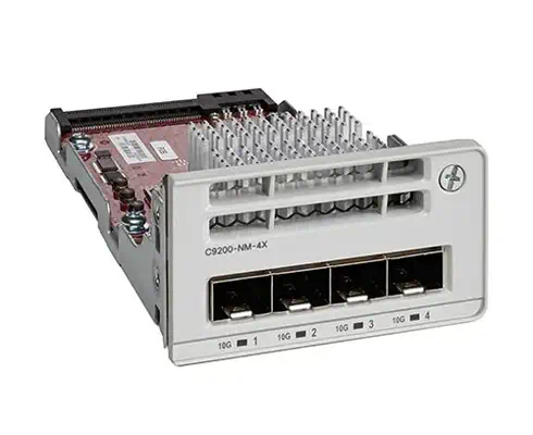 Cisco C9200-NM-4X= module de commutation réseau 10 Gigabit Ethernet, Gigabit Ethernet - Accessoire Réseau - visuel 1