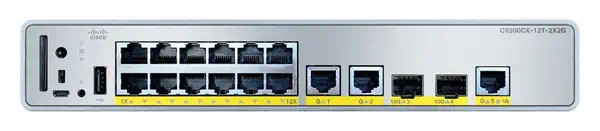 Cisco C9200CX-12T-2X2G-A commutateur réseau Géré Gigabit Ethernet (10/100/1000) Connexion Ethernet,  - Switchs et Hubs - visuel 1