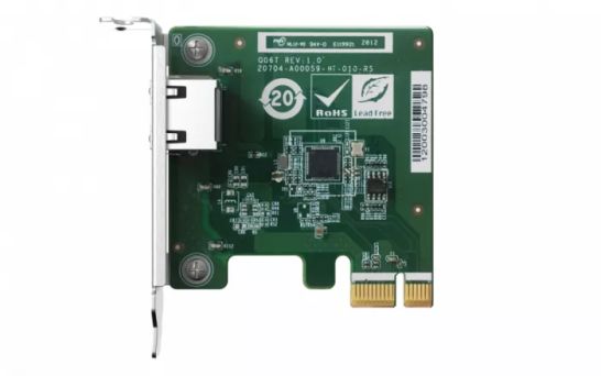 Revendeur officiel QNAP Single port 2.5GbE 4-speed Network card for PC/Server