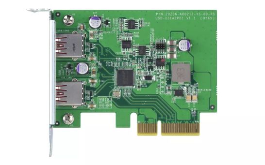 Achat QNAP Dual-port USB3.2 Gen 2 PCIe expansion card sur hello RSE - visuel 5