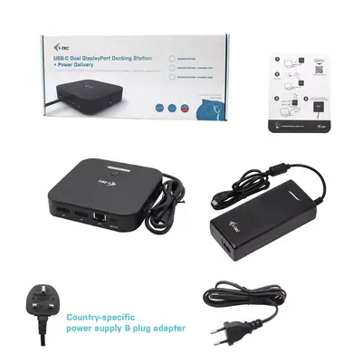 USB-C Dual Display Docking Station with Power Delivery 100 W + Universal Charger 100 W - I-Tec - Station d'accueil pour portable - visuel 3