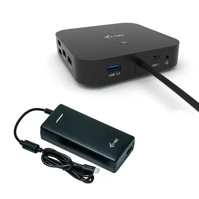 USB-C Dual Display Docking Station with Power Delivery 100 W + Universal Charger 100 W - I-Tec - Station d'accueil pour portable - visuel 10
