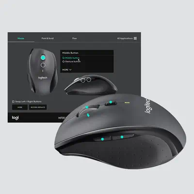 Customizable Mouse M705 Logitech - visuel 1 - hello RSE - Comme sur des roulettes
