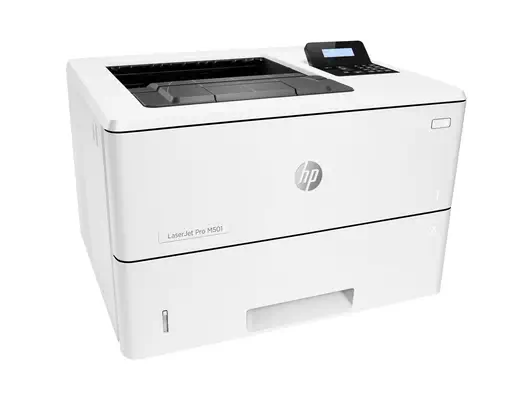 LaserJet Pro M501dn Noir et blanc Imprimante, Ethernet HP - visuel 1 - hello RSE - Plus. De pages, de performances et de protection.
