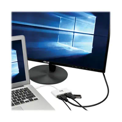 Tripp Lite U444-06N-HGU-C adaptateur graphique USB 1920 x 1080 pixels Blanc - Station d'accueil pour portable - visuel 5