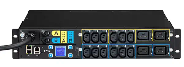 Eaton EMAH06 unité de distribution d'énergie 16 sortie(s) CA 2U Noir - Rack et Armoire - visuel 1