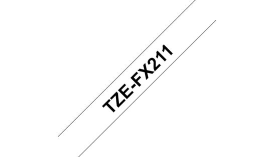 Vente BROTHER P-TOUCH TZE-FX211 noir in blanc 6mm Brother au meilleur prix - visuel 2