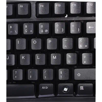 Uniformatic 82112 clavier Maison USB AZERTY Noir - Clavier - visuel 3