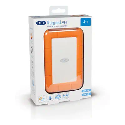 LaCie Rugged Mini disque dur externe 2 To 5400 tr/min Micro-USB B 3.2 Gen 1 (3.1 Gen 1) Orange, Arge - Disque dur Externe - visuel 1
