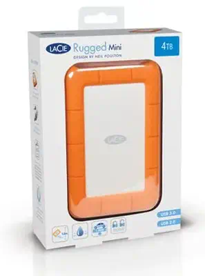 LaCie Rugged Mini disque dur externe 4 To 5400 tr/min Micro-USB B 3.2 Gen 1 (3.1 Gen 1) Orange - Disque dur Externe - visuel 8