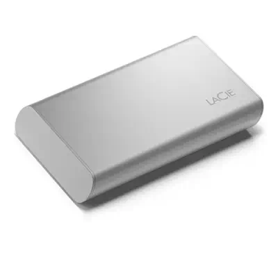 LaCie STKS500400 lecteur à circuits intégrés externe 500 Go USB Type-C Argent - Disque dur SSD - visuel 1