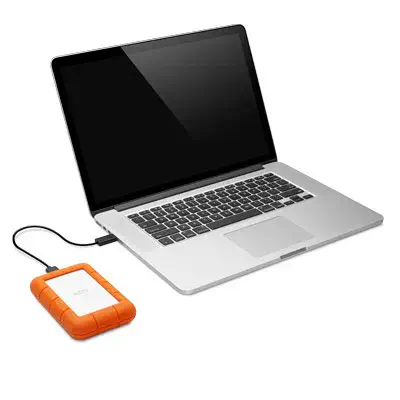 LaCie Rugged Mini disque dur externe 1 To 5400 tr/min 2.5" Micro-USB B 3.2 Gen 1 (3.1 Gen 1) Orange, - Disque dur Externe - visuel 3