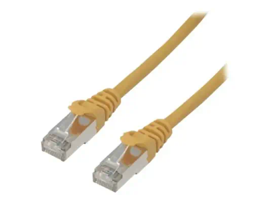 MCL Cordon de brassage RJ45 CAT6 A F/UTP - 5m Jaune - Câble RJ et Fibre optique - visuel 1