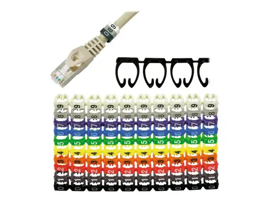 MCL Bagues de marquage numerique 0-9 pour cable 6-7mm - Câble divers - visuel 1