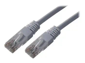 MCL network cable CAT 5e RJ45U / UTP - 0.5m Grey garantie