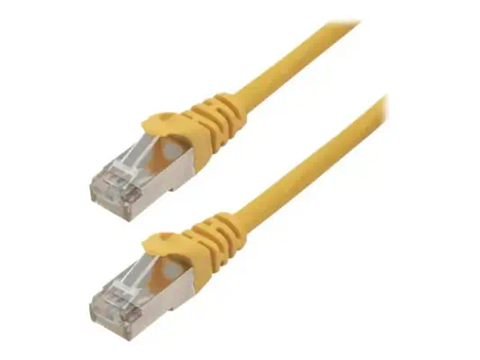 MCL CAT 6A S/FTP LSZH Patch cable - 3m Yellow - Câble RJ et Fibre optique - visuel 1