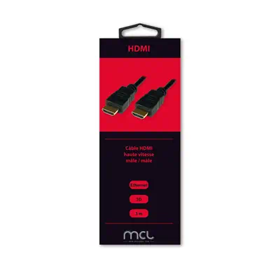 MCL MC385EZ-3M câble HDMI HDMI Type A (Standard) Noir - Connectique - visuel 2
