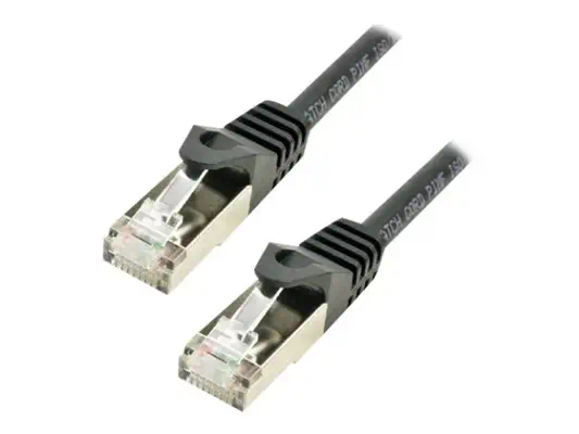 MCL CAT 7 S/FTP LSZH Patch cable 2m Black - Câble RJ et Fibre optique - visuel 1