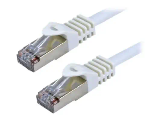 MCL CAT 7 S/FTP LSZH Patch cable - 0.5m White - Câble RJ et Fibre optique - visuel 1