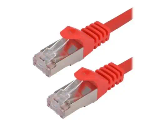 MCL CAT 7 S/FTP LSZH Patch cable - 0.5m Red - Câble RJ et Fibre optique - visuel 1
