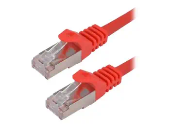 Livraison rapide MCL CAT 7 S/FTP LSZH Patch cable - 1m Red